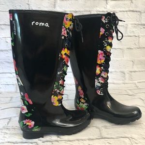Roma Opinca rain boots size 6 NWOT